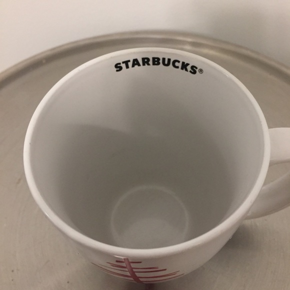 Starbucks 2012 Christmas Mug tree red white coffee tea kitchen - Picture 4 of 6